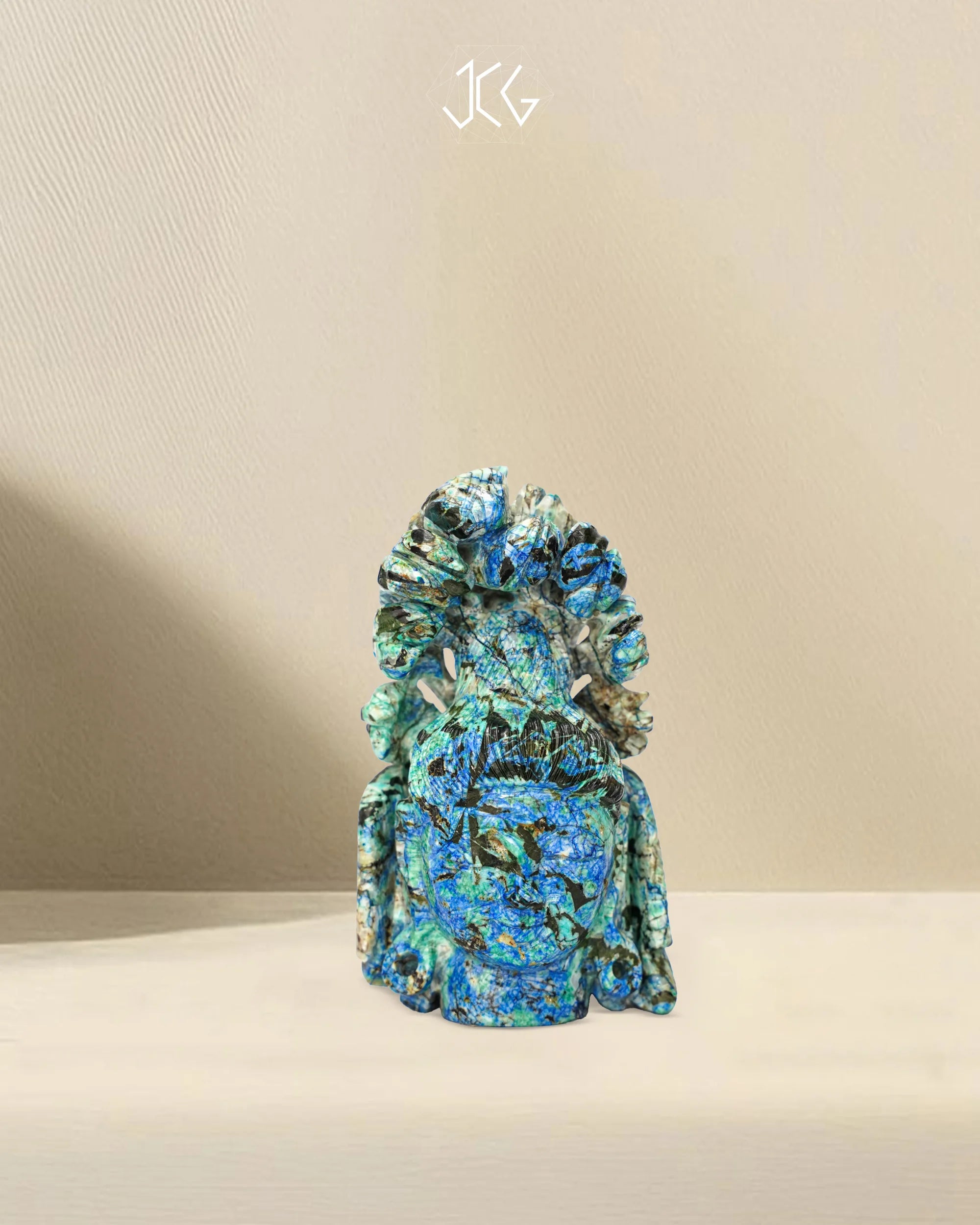 Chrysocolla Buddha - Jaipur Crystal Gems